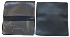 Black Vinyl Checkbook Cover Standard Top Stub 6- 1/4″ x 3-3/8″ New