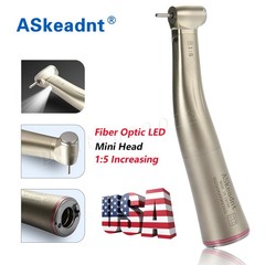 ASKEADNT 1:5 Contra Angle Electric Dental Handpiece Fiber Optic Mini Head