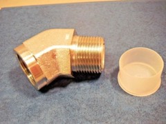 Parker 1CD45-S Steel 45 Degree 1″ NPTM x 1″ NPTF Street Elbow 1800PSI