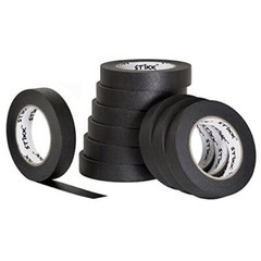 10 Pack 1″ inch x 60yd STIKK Black Painters Tape 14 Day Easy Removal Trim Edge