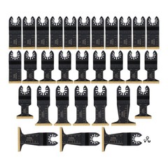 Multi Tool Blades -30Pcs Oscillating Tool Blades for Metal Wood Plastic Titanium