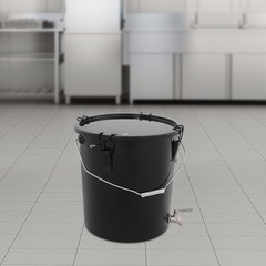 6 Gallon Disposal Bucket Oil Disposal Transport Container Grease Bucket Grease
