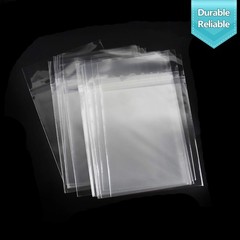 12×16 Inches Crystal Clear Sleeves, 100 Pack | Self Sealing Cellophane Bag, f…