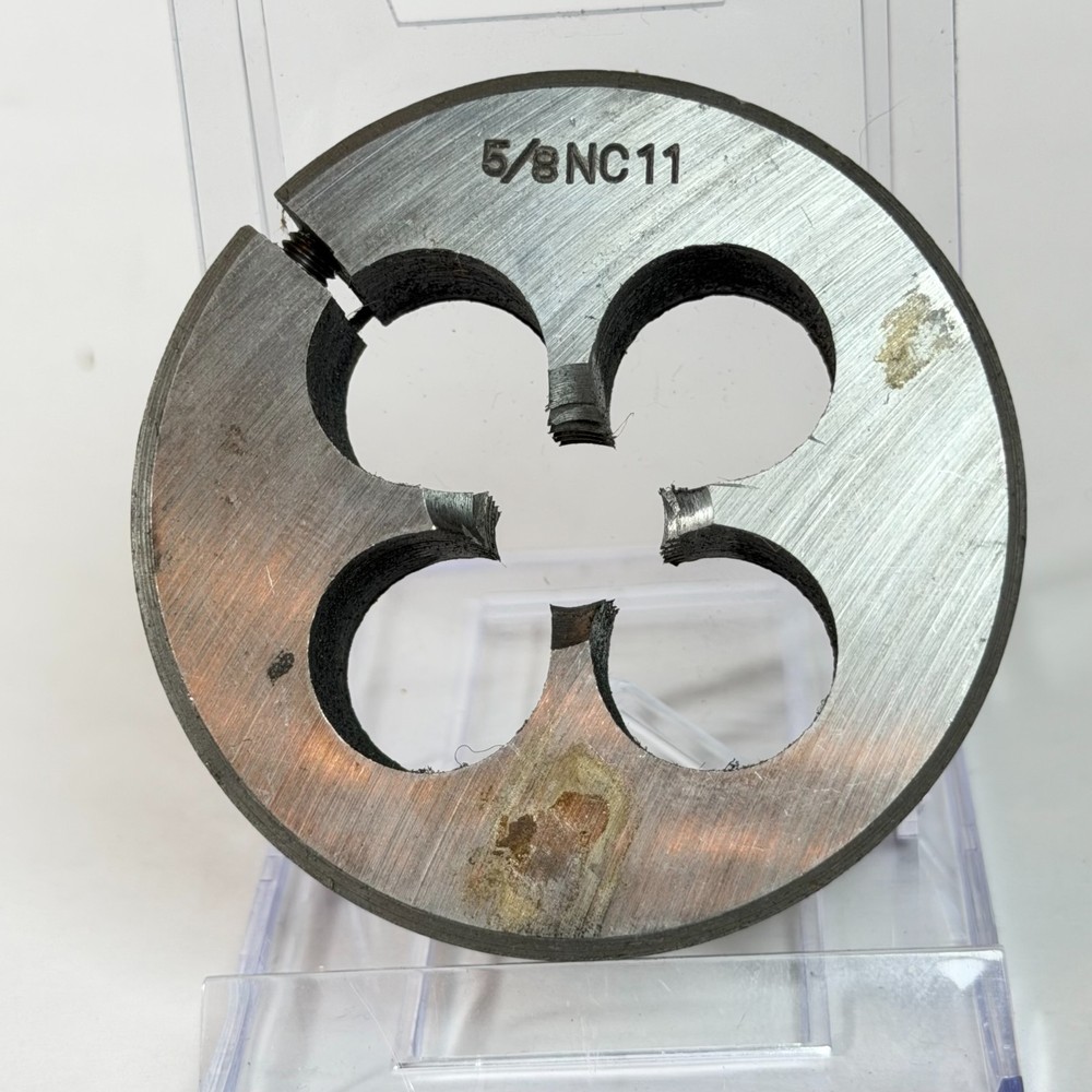 5/8‑11 UNC Thread Cutting Dies 2.5″ OD US Military Surplus – 1 Loose Item