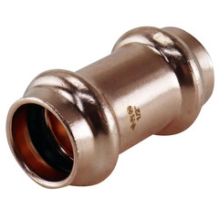 1/2 In. X 1/2 In. Copper Press X Press Coupling with Dimple Stop Pro Pack (50-Pa