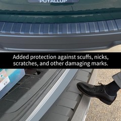 Rear Bumper Protector Guard Accessory Trim Cover Scratch Resistant Trunk Door…
