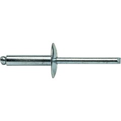 Large Flange Pop Rivets 3/16″ x 1/2″All Steel (6-8) Dome Head Qty 100