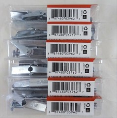 18 Pieces 3/16 in. x 4 in. Zinc-Plated Toggle Bolts, Mushroom Phillips Head. NIB