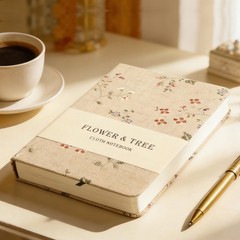 ipoul Floral Linen Journal, Similar B6 (5″x7″), B6-Floral Apricot