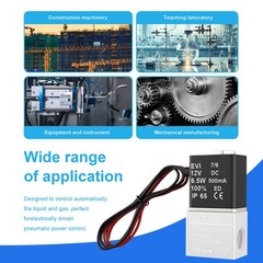 1/4″ Inch Electric Air Water Fast Response Solenoid Valve Normally Closed 24V DC