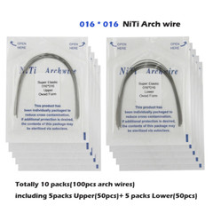 Dental Orthodontic Arch Wire Rectangular Round Ligature Tie Elastic Rubber Bands