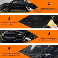 Diamond Black Crystal Pearl~Coat Touch Up Paint for Dodge Ram