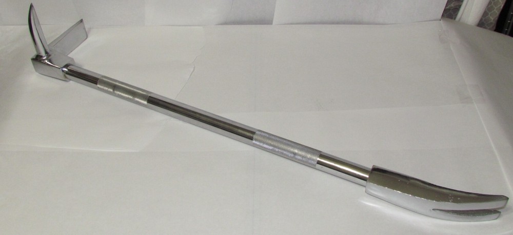 36″ Hooligan Tool with Nickel Finish. Hardened High Carbon Steel. 11 Lbs – z1