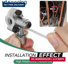 4PCS BPV-31 Bullet Piercing Valve Kit, Adjustable Line Tap Valve for Air Conditi