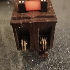 20A 2-Pole Plug-In Circuit Breaker 101-150V AC Type C Brown Thermal Trip