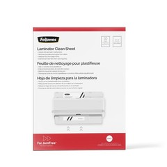 Fellowes Laminator Cleaning Sheets, 10 Pack, 8.5 x 11 in Letter, White