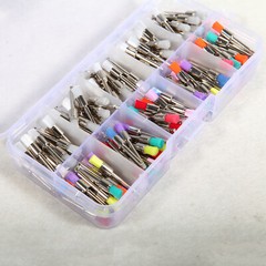 200 PCS Dental Nylon Polishing Flat Latch Polisher Prophy Brush Disposable mixed