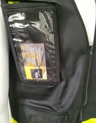 FX Two Tone Black Safety Vest with 4 Front Pocket Small to 2XL