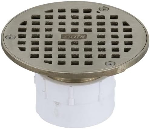 Zurn FD2210-PV2 Adjustable Floor Drain PVC Body 2 in Solvent Weld NEW