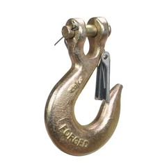 (2) 3/8″ Grade 70 Steel Heavy Duty Forged Clevis Slip Hook With Safety Latch