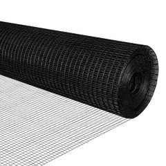 Black Hardware Cloth 1/2 inch 19Ga PVC Coated Wire Mesh Vinyl Coated Fence We…