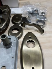 Baldwin 85345-050-2LFD Full Dummy Kit Landon Series Satin Brass-Black Finish NOS
