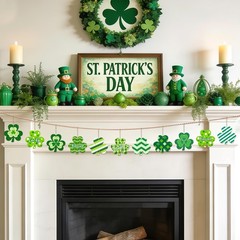 80PCS Wooden Shamrock Ornaments to Paint St. Up 3.15 inches, Shamrock02