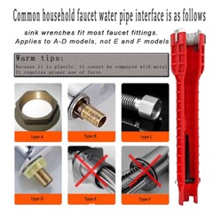 Sink Wrench Plumbing Repair Installation Pipe Hand Tool Bathroom Kitchen Faucet