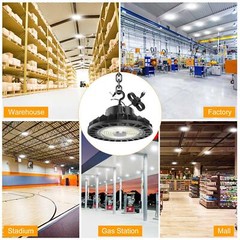 22500 Lumens 150W UFO LED High Bay Light Commercial Gym Work Lamp Dimmable 5000K