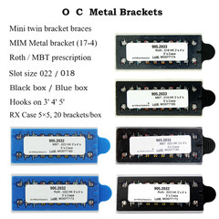Dental Orthodontic Bracket Braces Metal MIM Mini Roth MBT 022 018 345 Hooks 5-5
