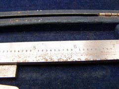 VINTAGE BROWN & SHARPE #570 7″ MACHINIST VERNIER INSIDE OUTSIDE CALIPERS IN CASE