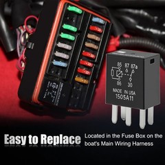 2 Multi-Purpose Relay 12V for Sea-Doo Cruise Spark 900 Base 16/19 Sport 18/21