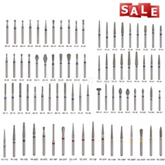 50pcs Dental Ball Round Diamond Burs for High Speed Handpiece FG1.6mm BR-30C B/A