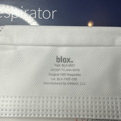 Blox Surgical N95 Respirator Disposable Mask (Case Of 6, 50 Count Boxes)Facemask