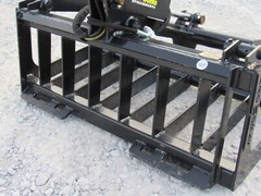 48″ Single Cylinder Root Grapple Bucket Attachment Fits Skid Steer Quick Attach