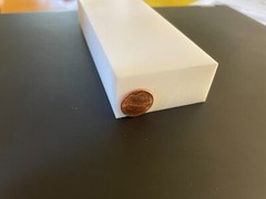 PTFE Virgin Sheet 1.000″ Thickness 2.250″ Width 5.750″ Length- See Description