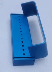 Brasseler USA A635B Blue Aluminum Bur Block 8FG 4RA Dental Organizer
