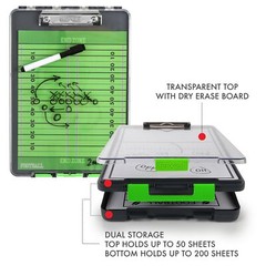 Dexas 5717-802 Clearview Clipcase clipboard Green 13.75 X 9.5 Inch