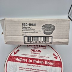 Sioux Chief 832-4HNR Finish Fixture for Adjustable Floor Drain PVC Round 6-1/2