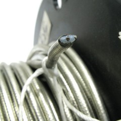 RG402, Silver-Coated Copper PTFE Coax Cable, Silver, 51 Feet