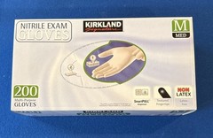 NEW – Kirkland Signature Nitrile Exam Gloves, Medium – 200 Count
