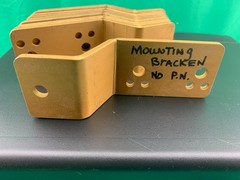 1 New Unknown Glendinning Marine CableMaster Mounting Plate, Aluminum NOS
