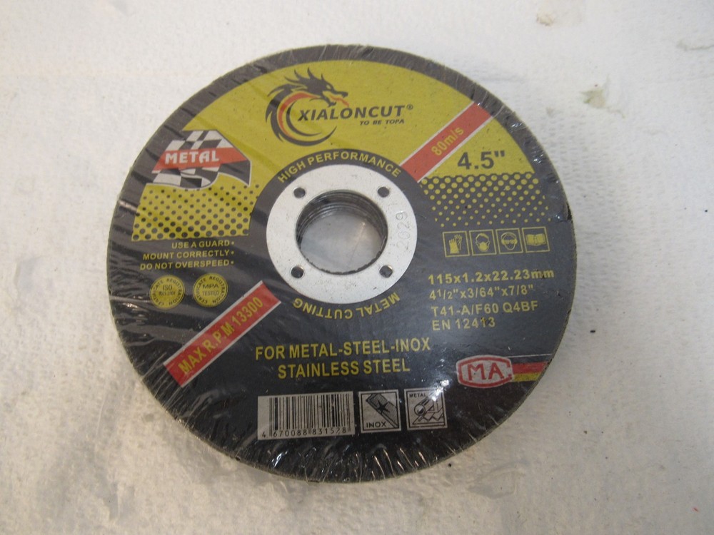 XIALONCUT 125×1.2×22.2mm Steel Cutting Disc for Stainless Cutting Pack of 10