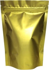 Stand-Up Resealable QuickQlick™ Bags (10x15cm (3×4″), Gold 100 pcs