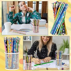 Sabary 200 Pcs Assorted Wood Pencil Bulk 50 Styles #2 HB Colorful Novelty Fun…