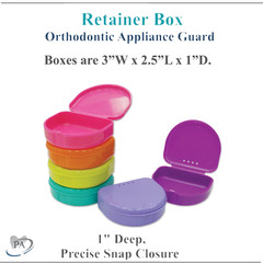 Dental Retainer Box Mouthguards, retainers, Bleaching trays & Splints 1 – 200/Cs