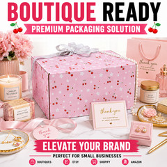 12x10x4 Cherry Print Shipping Boxes 32 ECT Gift Mailer Boxes Choose Qty