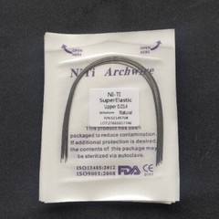 Dental Orthodontic Super Elastic NITI Arch Wires Round Natural Form Arcs Wire