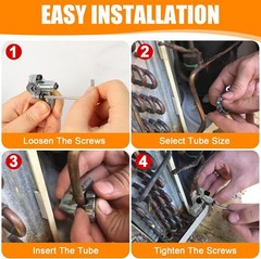 4 Pack BPV31 Bullet Piercing Valve 1/4 5/16 3/8 AC Refrigerator Tap
