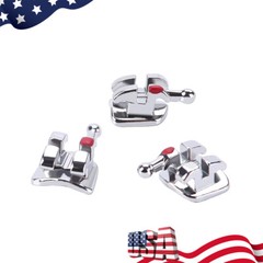US AZDENT Dental Orthodontic Brackets Brace Mini Roth/MBT 0.022/0.018 345 Hook